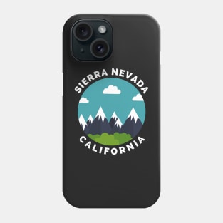 Sierra Nevada California - Sierra Nevada Ski Snowboard Mountain California Yosemite Travel Phone Case