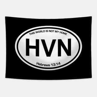 HEAVEN Country Code Sticker Tapestry