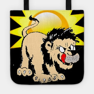 lion with out tongue Tote