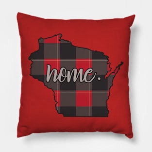 Wisconsin Home Buffalo Check Plaid Pillow