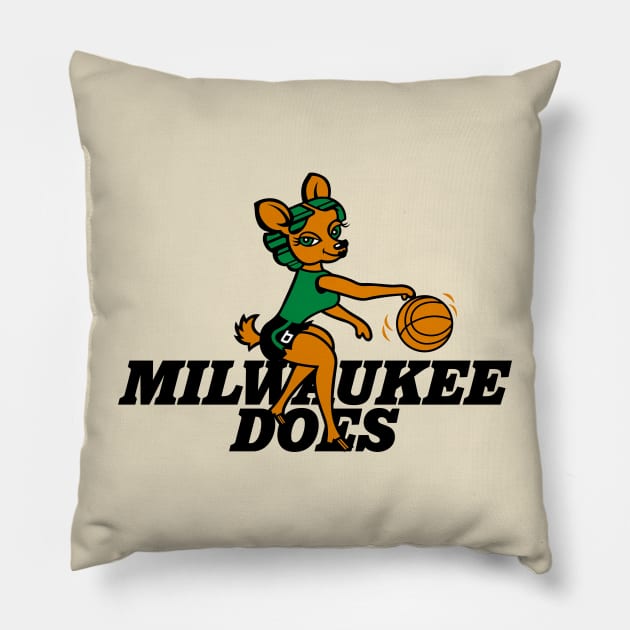 Milwaukee Does Pillow by darklordpug