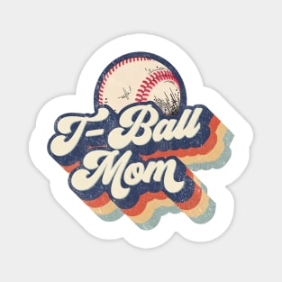 Retro T-Ball Mom Mother's Day Magnet