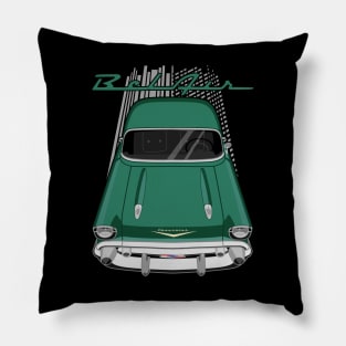 Chevrolet Bel Air 1957 - sherwood green Pillow