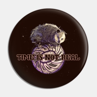 Time Is Not real - Funny Possum Meme Pin