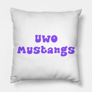 UWO Mustangs Pillow