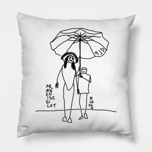 Walk on the beach Pillow