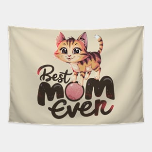 Best Mom Ever Kawaii Cats Tapestry