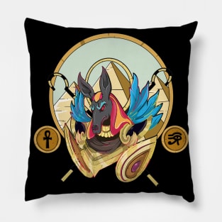 Ancient Egyptian God Anubis Pillow