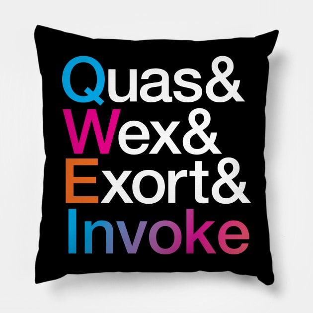 Dota 2 - Helvitica Invoker Pillow by waveformUSA