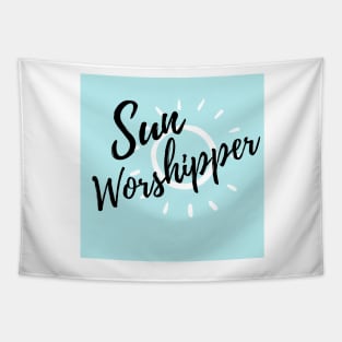 Blue skies and sunny days - Sun Worshipper Tapestry