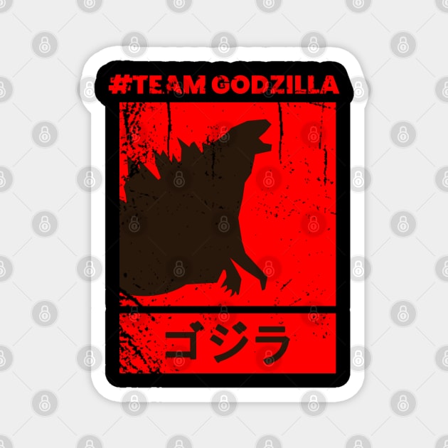 Godzilla vs Kong - Team Godzilla Magnet by AlfinStudio