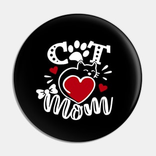 Cute Cat Mom Design Cat Mamas Pin