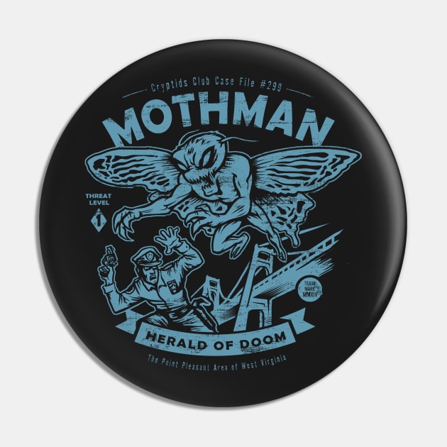 Mothman Pin by heartattackjack