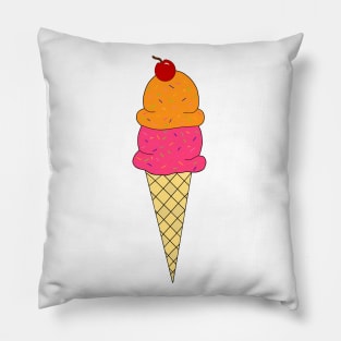 Frozen Treats Ice Cream Cone Pillow