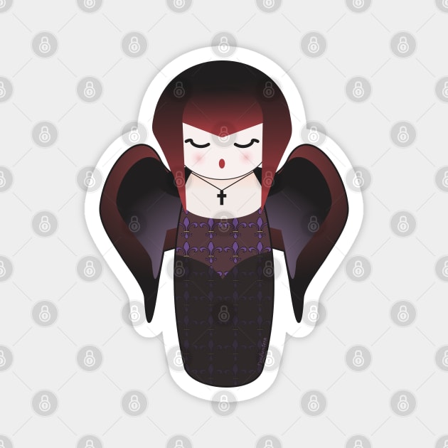 Gothic kokeshi Magnet by Pendientera