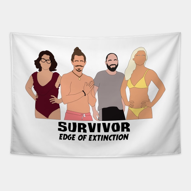 Survivor Edge of Extinction Tapestry by katietedesco