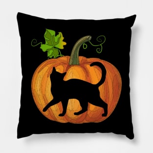 Cat in pumpkin Pillow