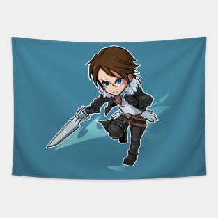 Squall Leonhart Chibi FF8 Fanart Tapestry