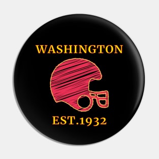 Washington Football DC Sports Team With Helmet Style, Vintage Washington Football DC Sports Team Novelty Gift Pin