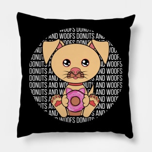 All I Need is donuts and dogs, donuts and dogs, donuts and dogs lover Pillow