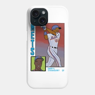 Darryl Strawberry - Homer at the Bat Simpsons Baseball Card Tee Phone Case