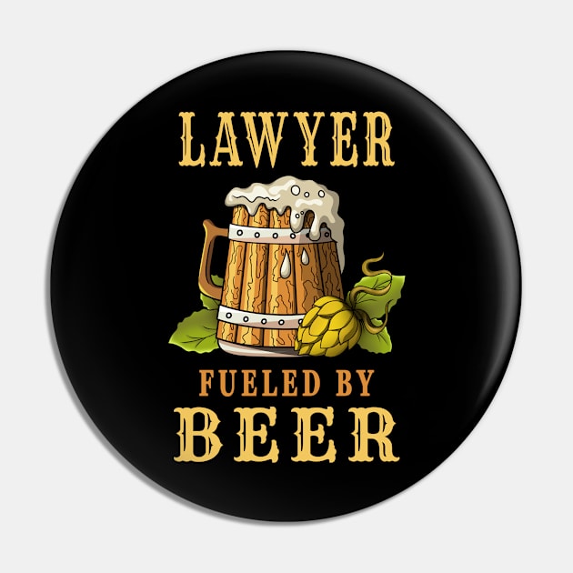 Lawyer Fueled by Beer Pin by jeric020290