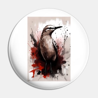 Brown Noddy Bird Painting Pin