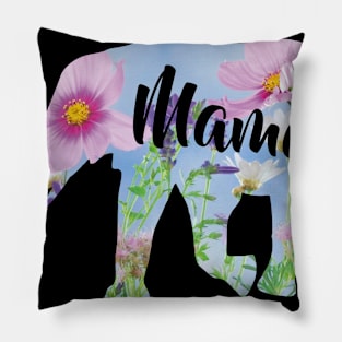 Mama Elephant mother Mothers day flower heart gift Pillow