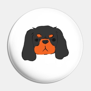 Cavalier King Charles Spaniel - Black and tan Pin