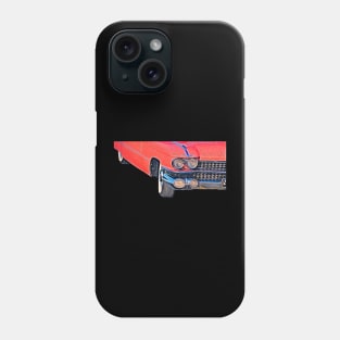 Pink Cadillac Watercolor Painting Phone Case