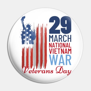 National Vietnam War Veterans Day Pin