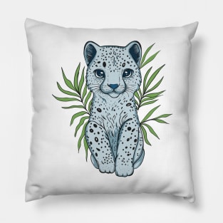 Blue leopard Pillow