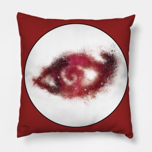 Shadowhunters rune / The mortal instruments - galaxy eye rune sand explosion (red galaxy) - Mundane gift idea Pillow