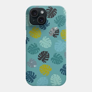 Monstera leaf pattern Phone Case