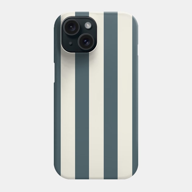 Beige and Teal Thick Striped Pattern Phone Case by squeakyricardo