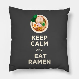 Keep Calm and Eat Ramen Pillow