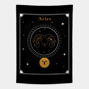 Aries Zodiac Sign Tapestry