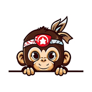 Sneaky japanese Monkey so cute T-Shirt