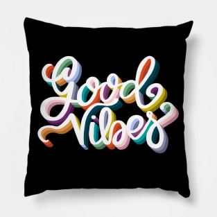 Good Vibes Lettering Pillow