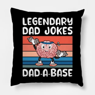 Legendary Dad Jokes Dad-A-Base Funny Dad Pillow