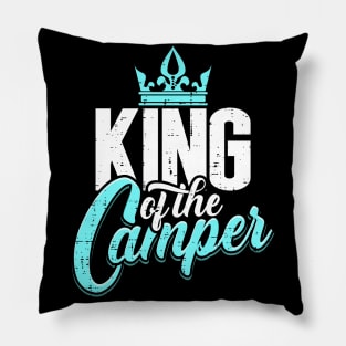 Camping King King Queen Camper Couple Team Gift Pillow