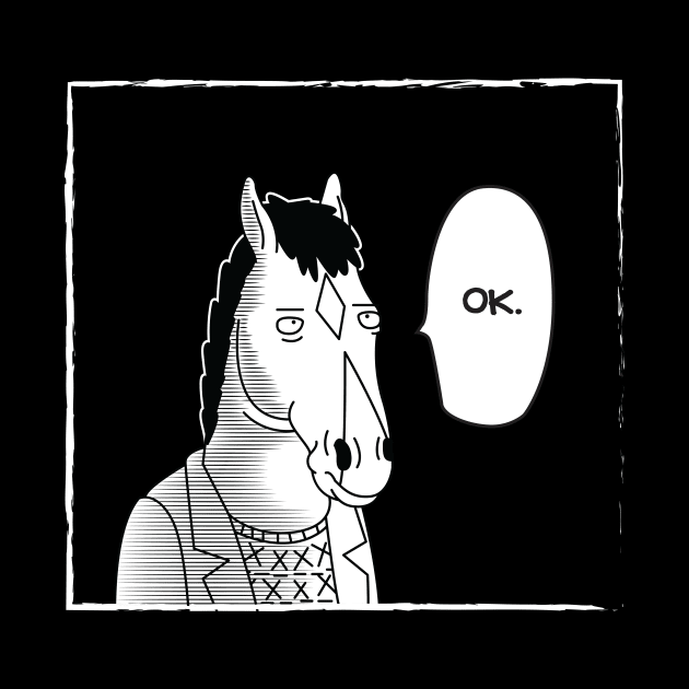 One-Line BoJack by sonicpandaart