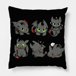 Toothless set, cute character how to train your dragon, kids cute design Pillow