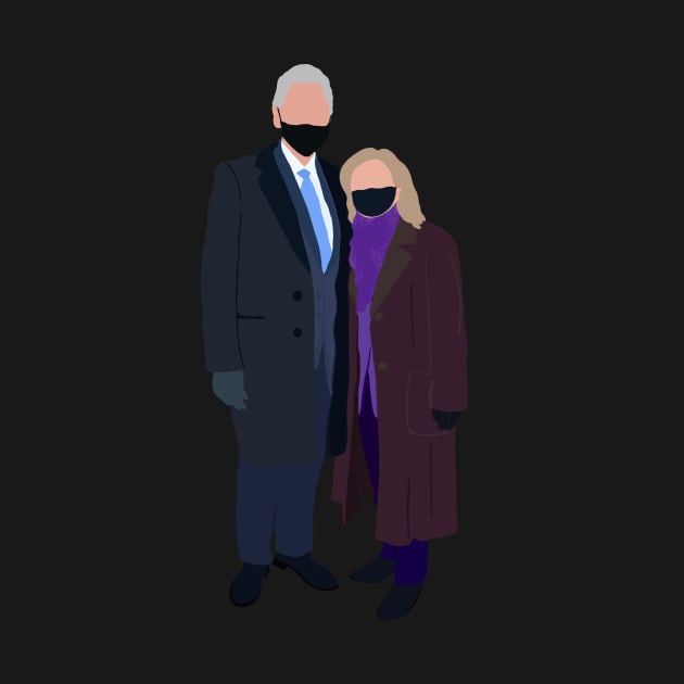 Bill + Hillary Clinton by GrellenDraws