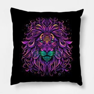 Lion vintage face Pillow