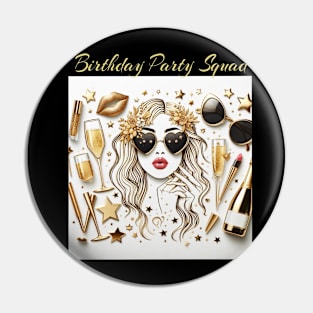 Birthday Girl Squad birthday celebration fun Pin