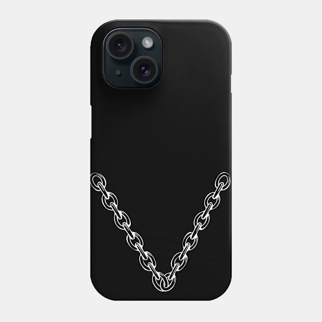 white chain Phone Case by Context