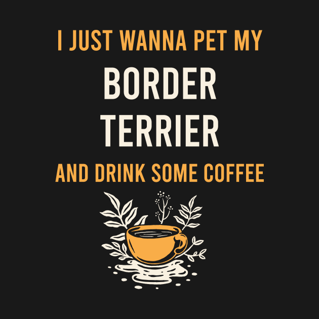 Border Terrier Dog Coffee by Hanh Tay