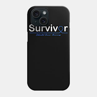 Colorectal Cancer Awareness Survivor Heartbeat Phone Case