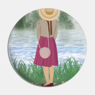 River girl Pin